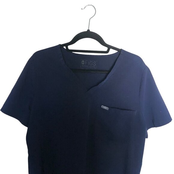Figs Catarina One Pocket Scrub Top Winning Blue Sz X Large - Picture 2 of 4
